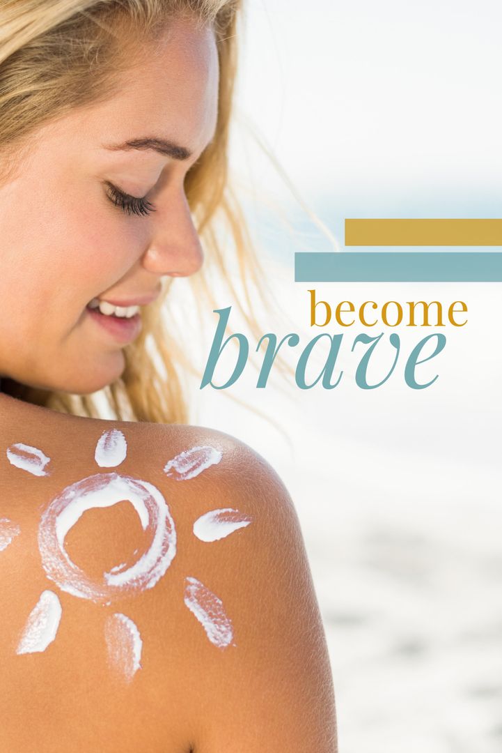 Woman with Sun Symbol Promotes Bravery and Confidence