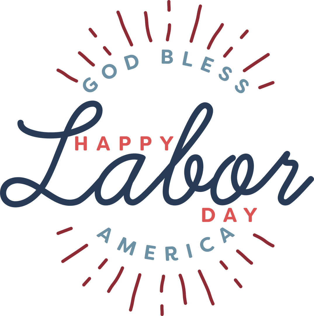 Happy Labor Day Illustration with Transparent Background