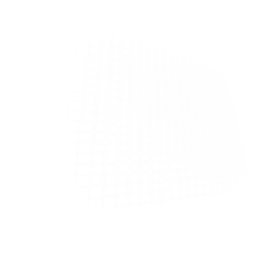 Abstract White Grid on Transparent Background for Tech Designs