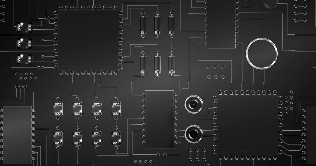 Abstract Electronic Circuit Board Background Design