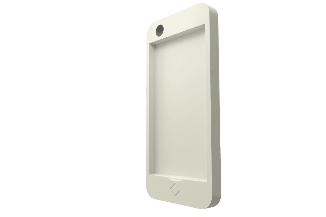 Transparent Gray Mobile Phone Case Mockup
