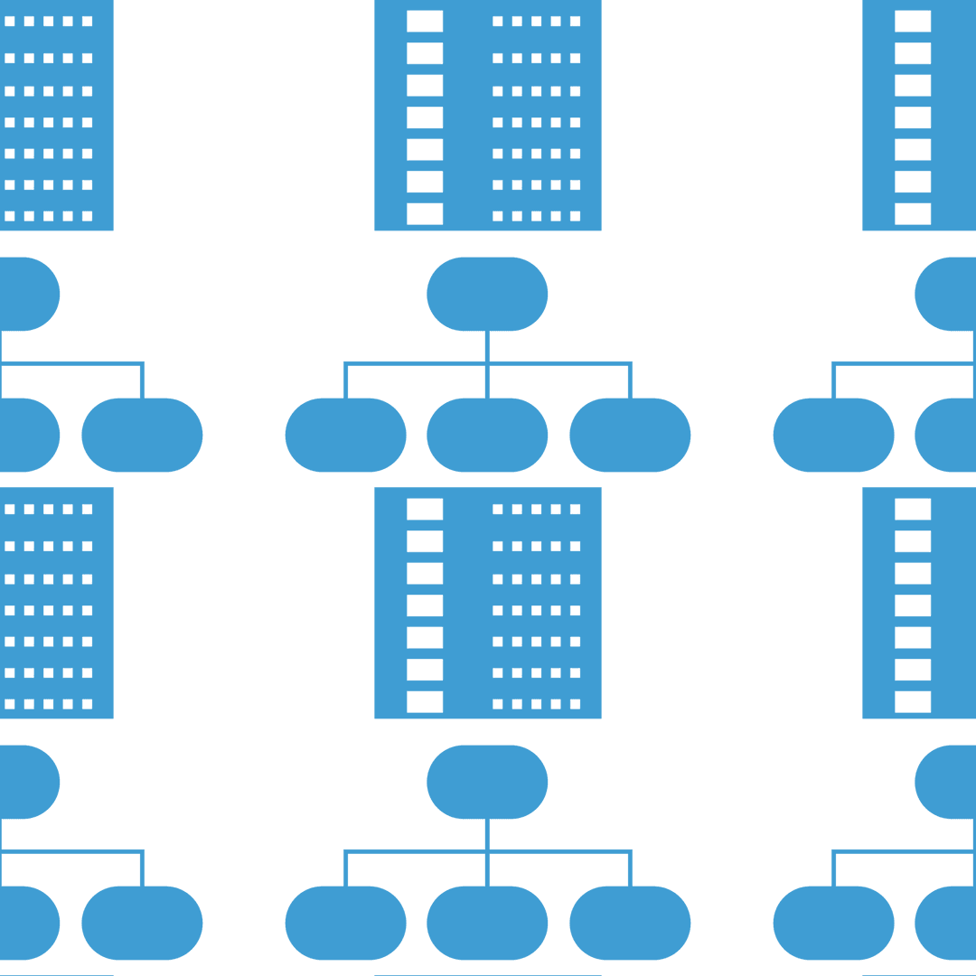 Transparent Digital Shapes and City Pattern Illustration