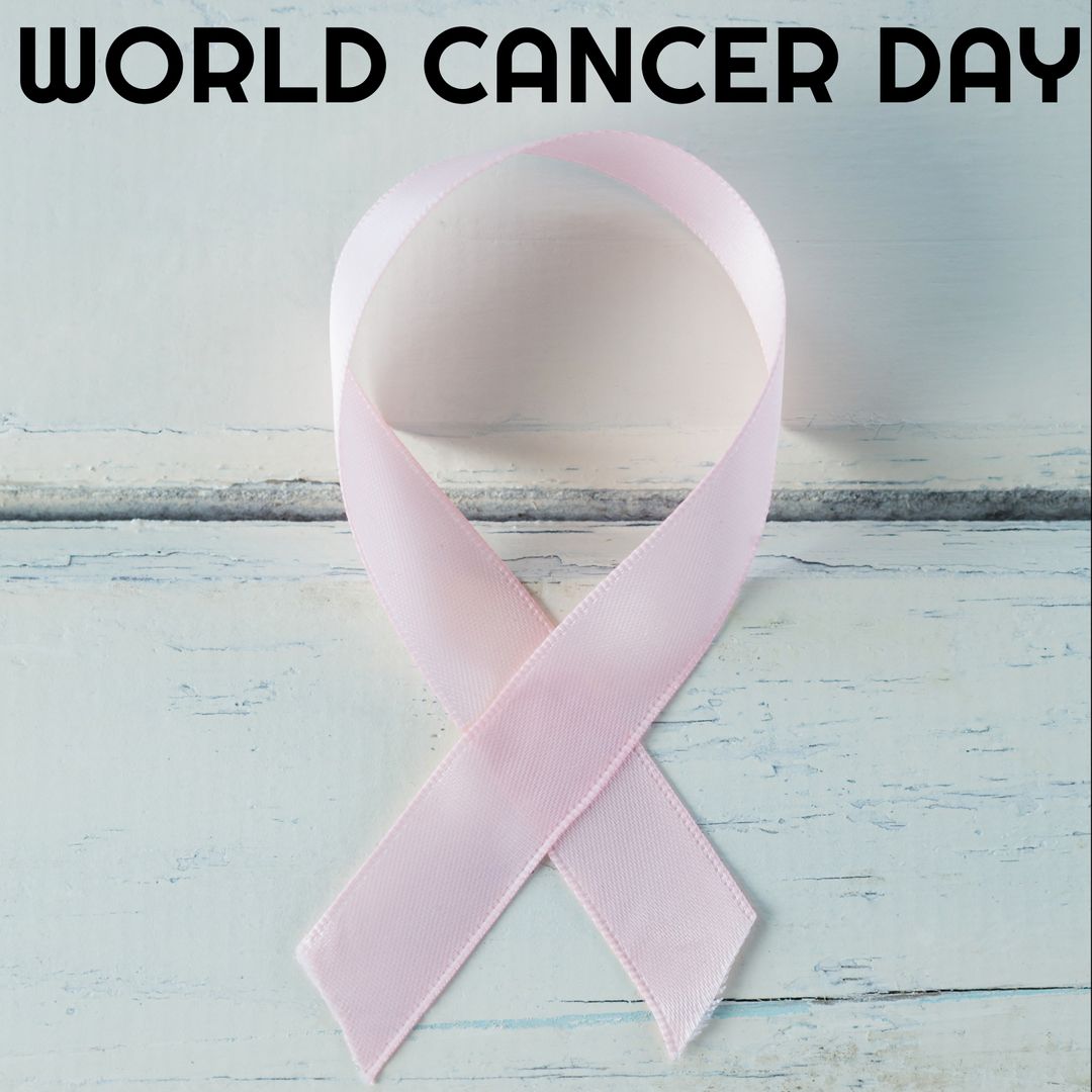 Pink Ribbon Symbolizing Support for World Cancer Day - Download Free Stock Templates Pikwizard.com
