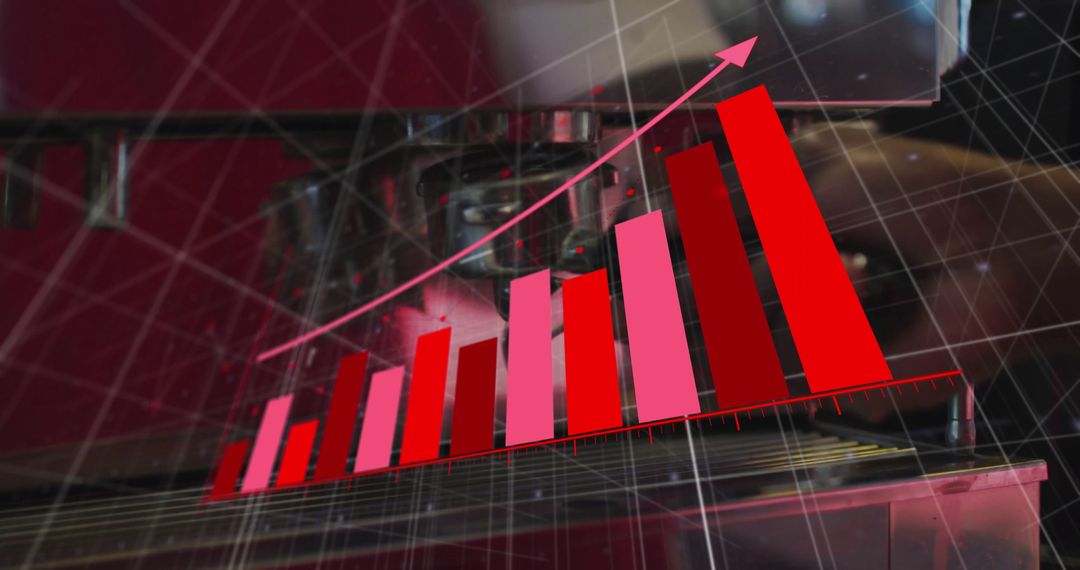 Rising Bar Chart Overlay in Industrial Machining Environment