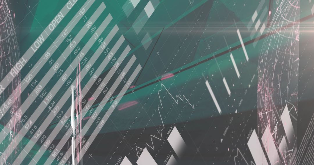 Futuristic Data Processing and Digital Networks Concept Art