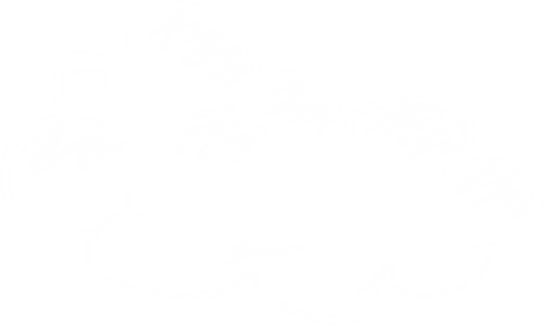 White Cloud Icon Illustration on Transparent Background