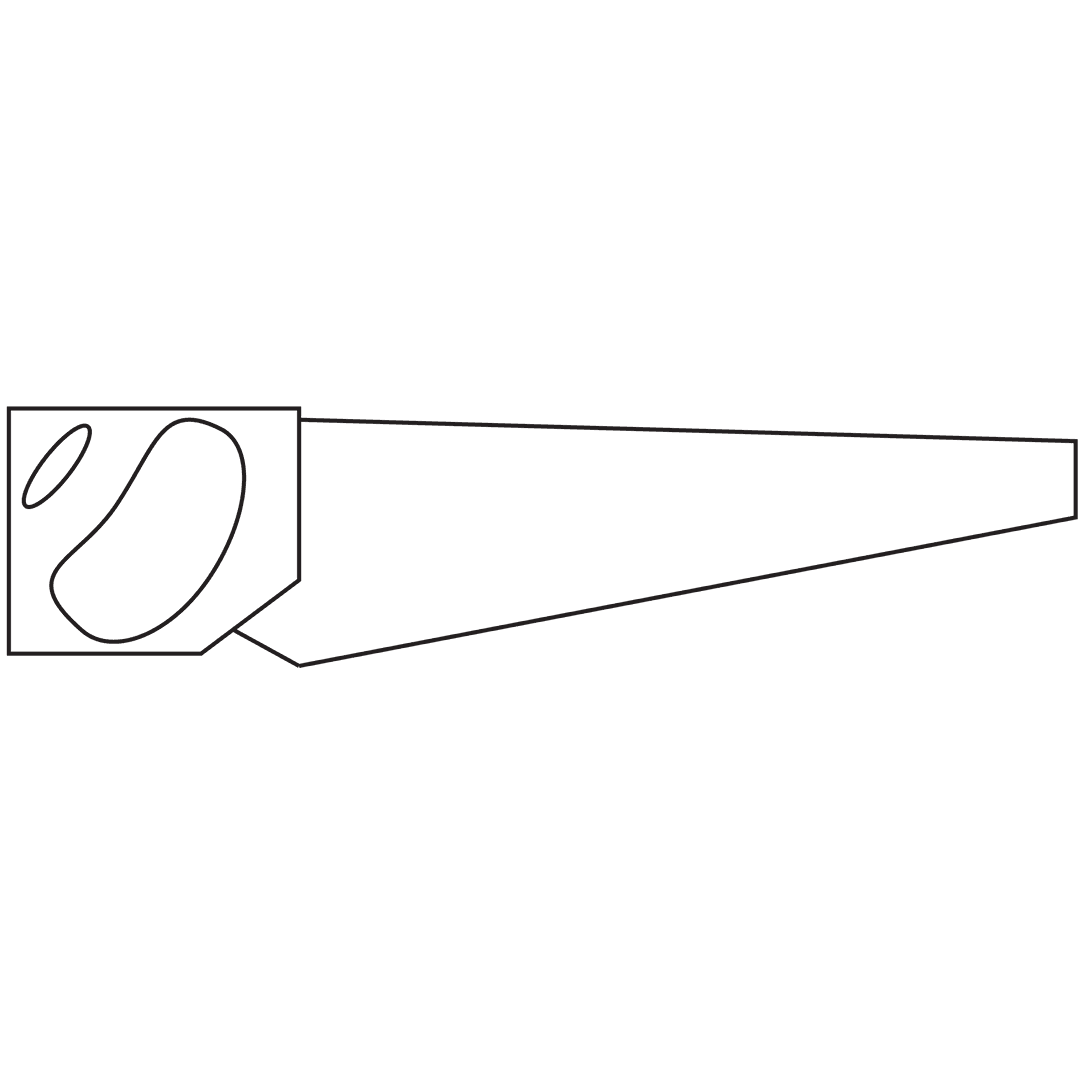 Transparent Vector Illustration of Saw Symbol
