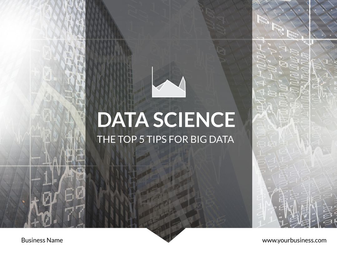 Big Data Analytics Insights with Modern Urban Skyscraper Backdrop