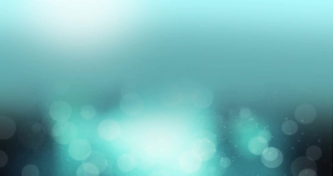 Glowing Light Spots Over Blue Gradient