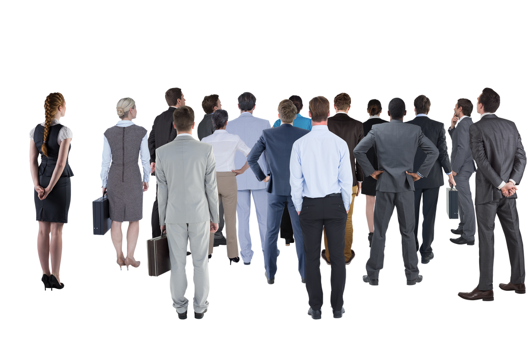 Transparent Group of Business People Looking Up Together - Download Free Stock Images Pikwizard.com