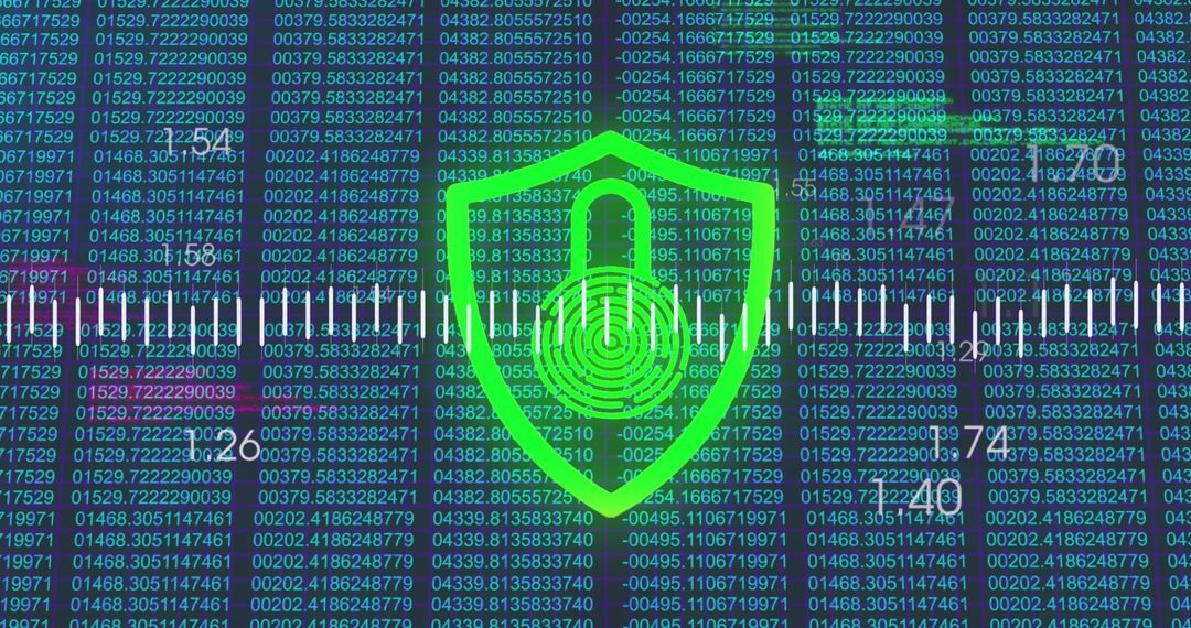 Digital Security and Finance Data Protection Concept