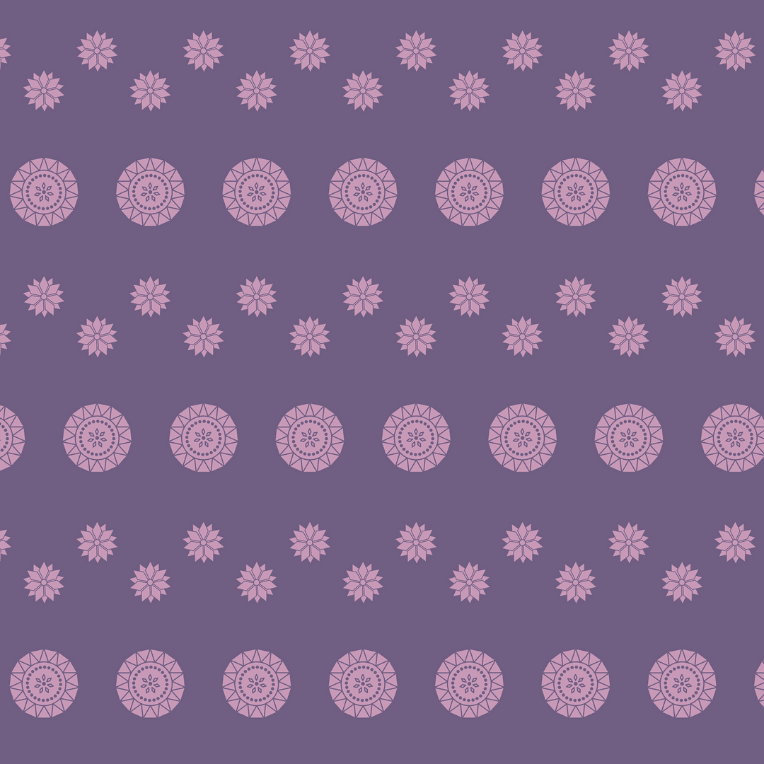 Seamless Pink and Purple Geometric Pattern on Transparent Vector Art