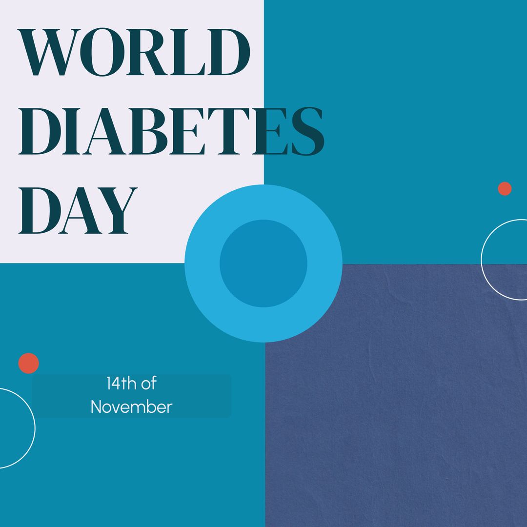 World Diabetes Day Awareness Design with Modern Graphic