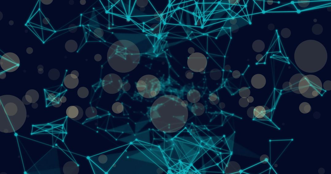 Futuristic Abstract Digital Lines and Circles