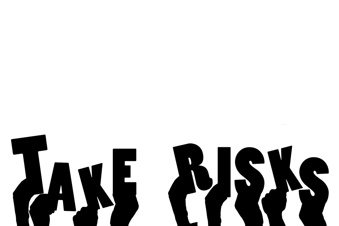 Hands Holding Take Risks Text Transparent Illustration