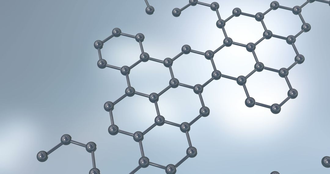 3D Molecular Structure of Hexagonal Lattice