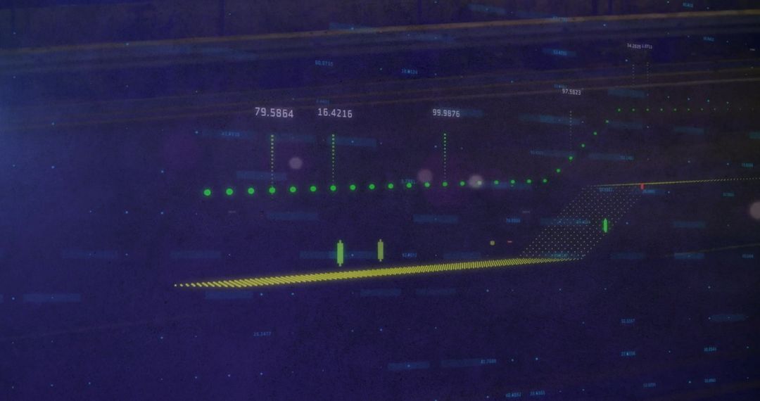 Digital Financial Data Analysis with Futuristic Elements