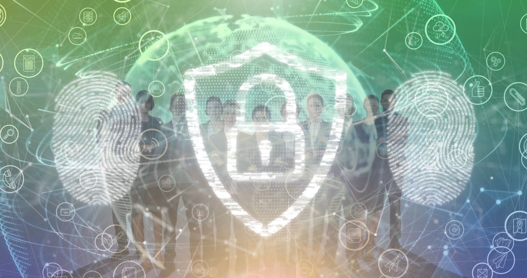 Tech Team Protecting Online Data with Virtual Security Measures