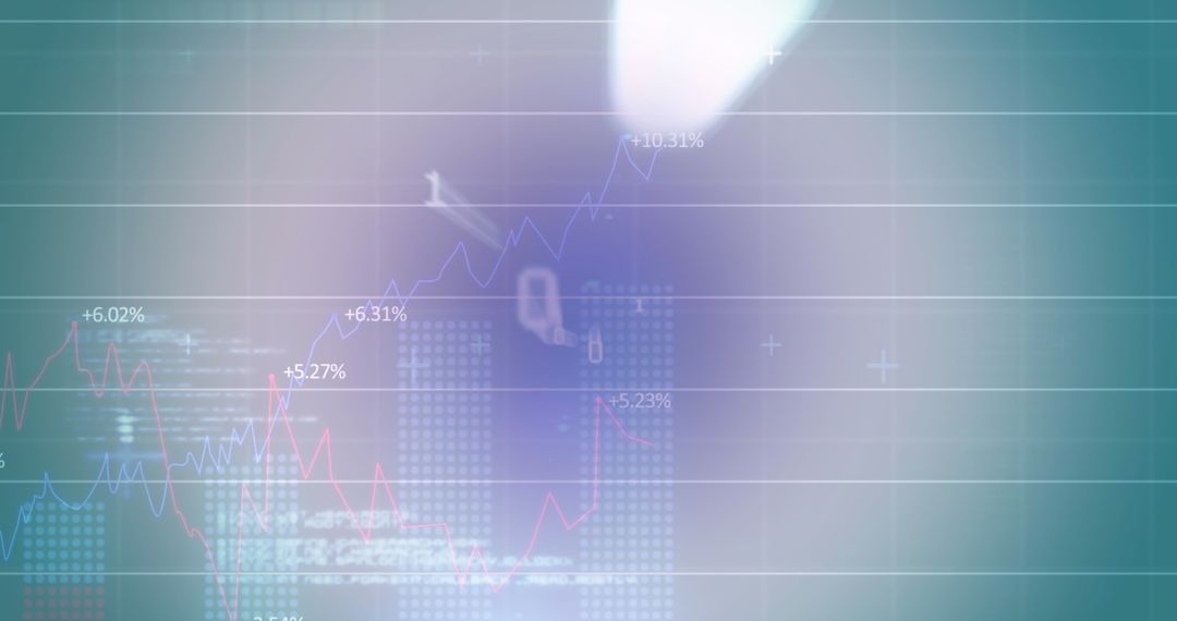 Digital Graphs and Codes Futuristic Technology Background