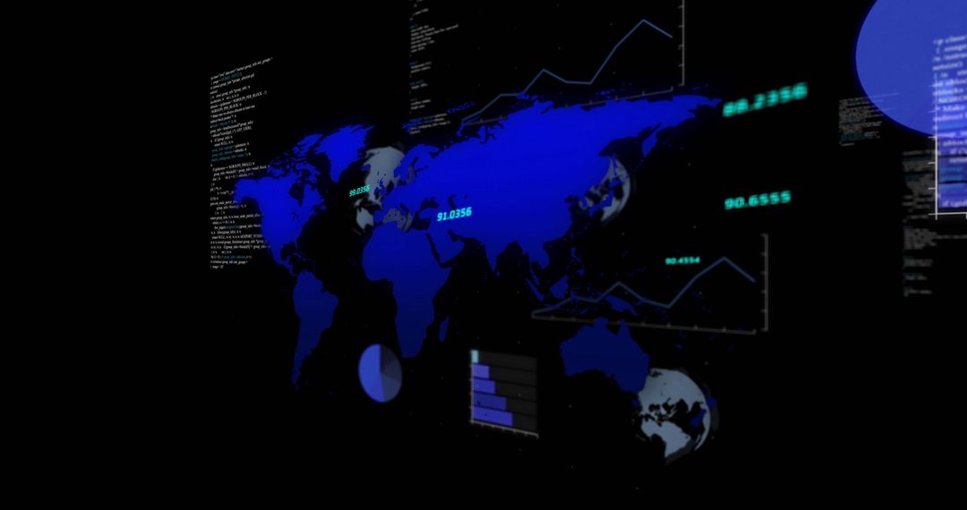 Global Data Analysis on Virtual Map Dashboard