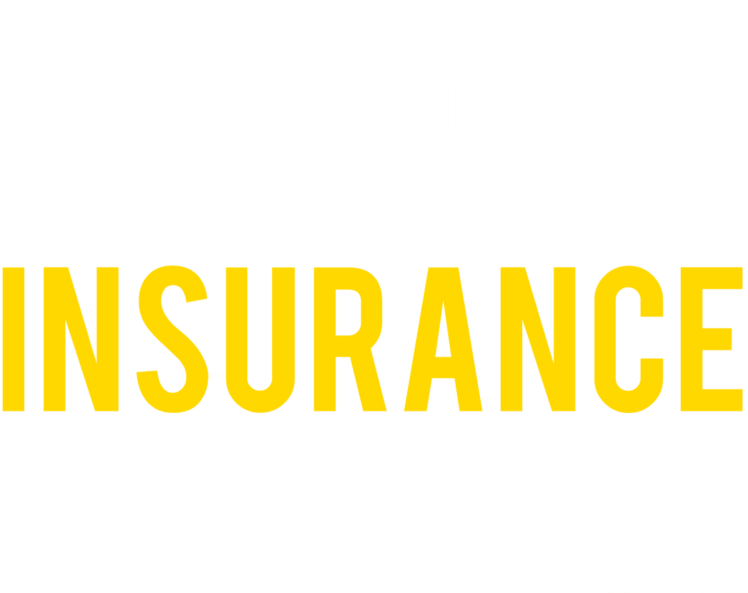 Colorful Words Related to Insurance on Transparent Background