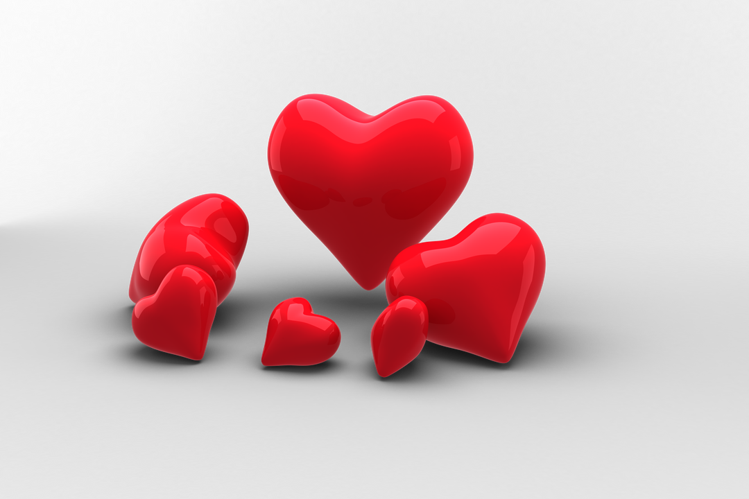 Red Hearts Transparent Design Isolated Illustration - Download Free Stock Images Pikwizard.com