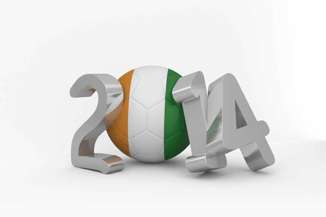 2014 Ivory Coast World Cup Soccer Ball Transparent Concept