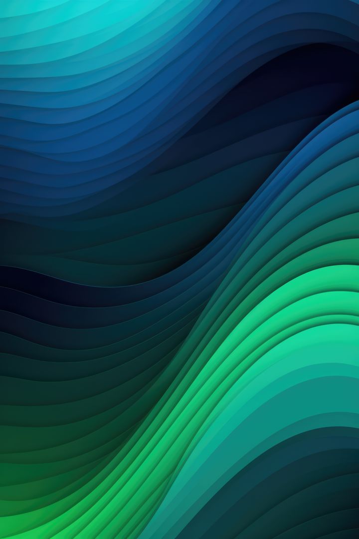 Abstract Gradient Curves Background with Blue and Green Waves - Free Images, Stock Photos and Pictures on Pikwizard.com