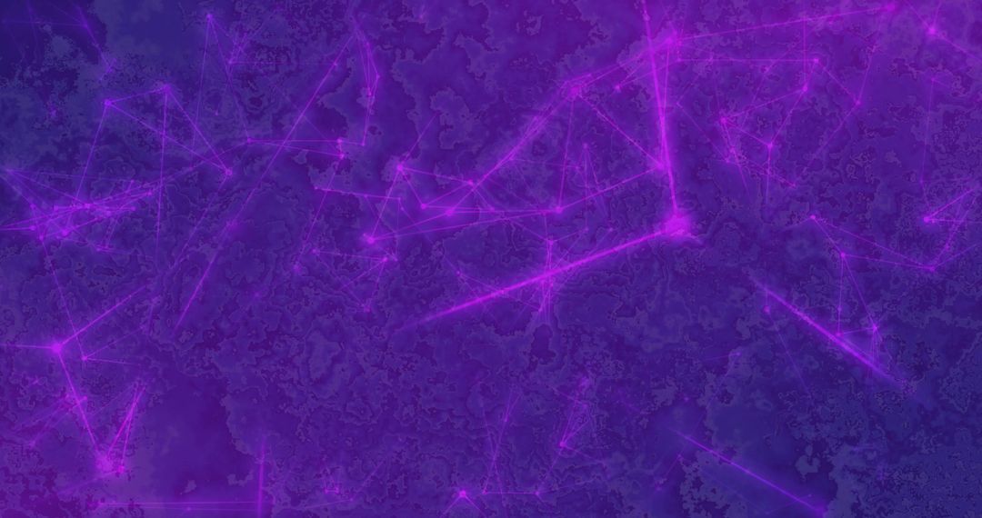 Futuristic Magenta Nodes on Purple Network Connections