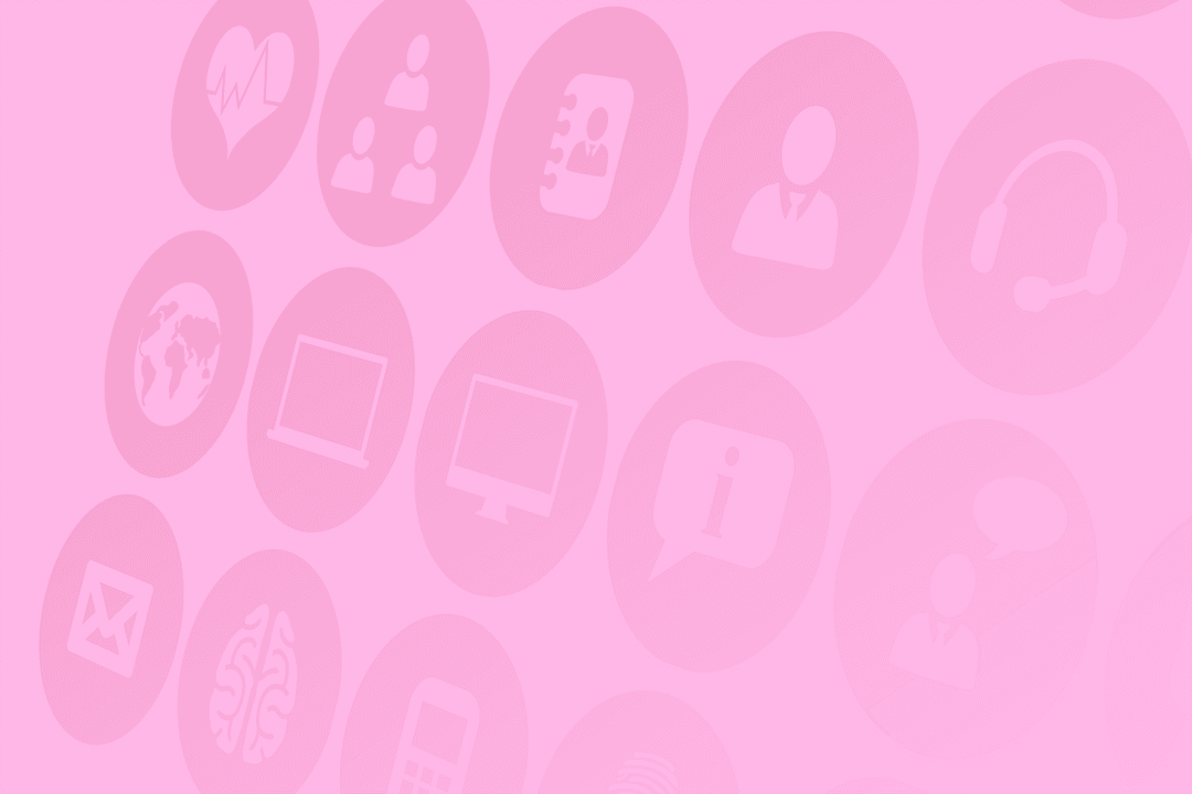 Transparent Digital Media Icons on Pink Background Vector Art
