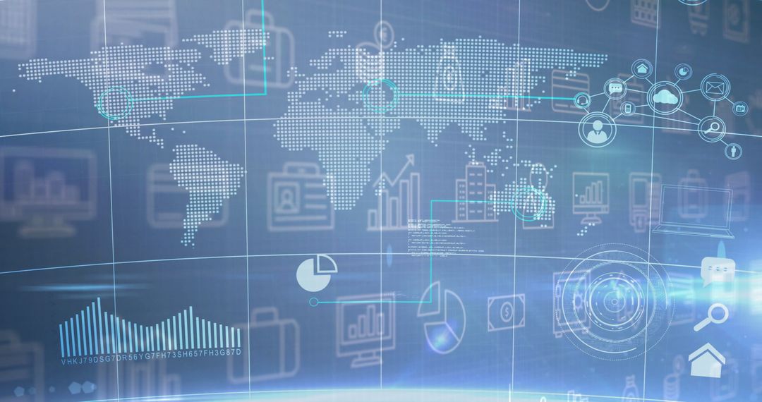 Global Data Visualization with Graphs and Digital Elements