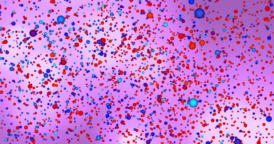 Colorful DNA Strand Over Abstract Digital Interface