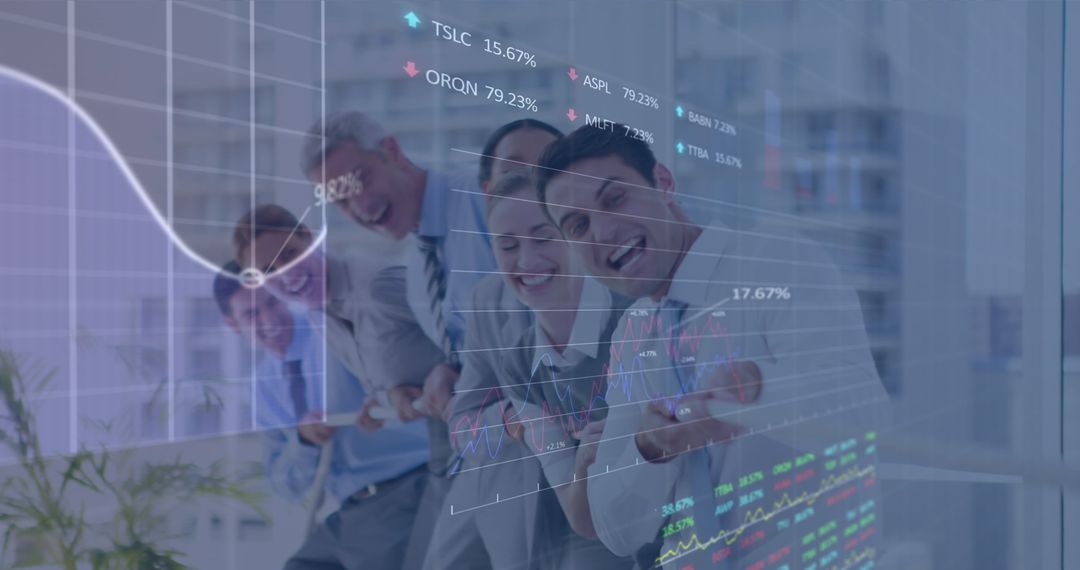 Diverse Business Team Engaging in Global Financial Strategies