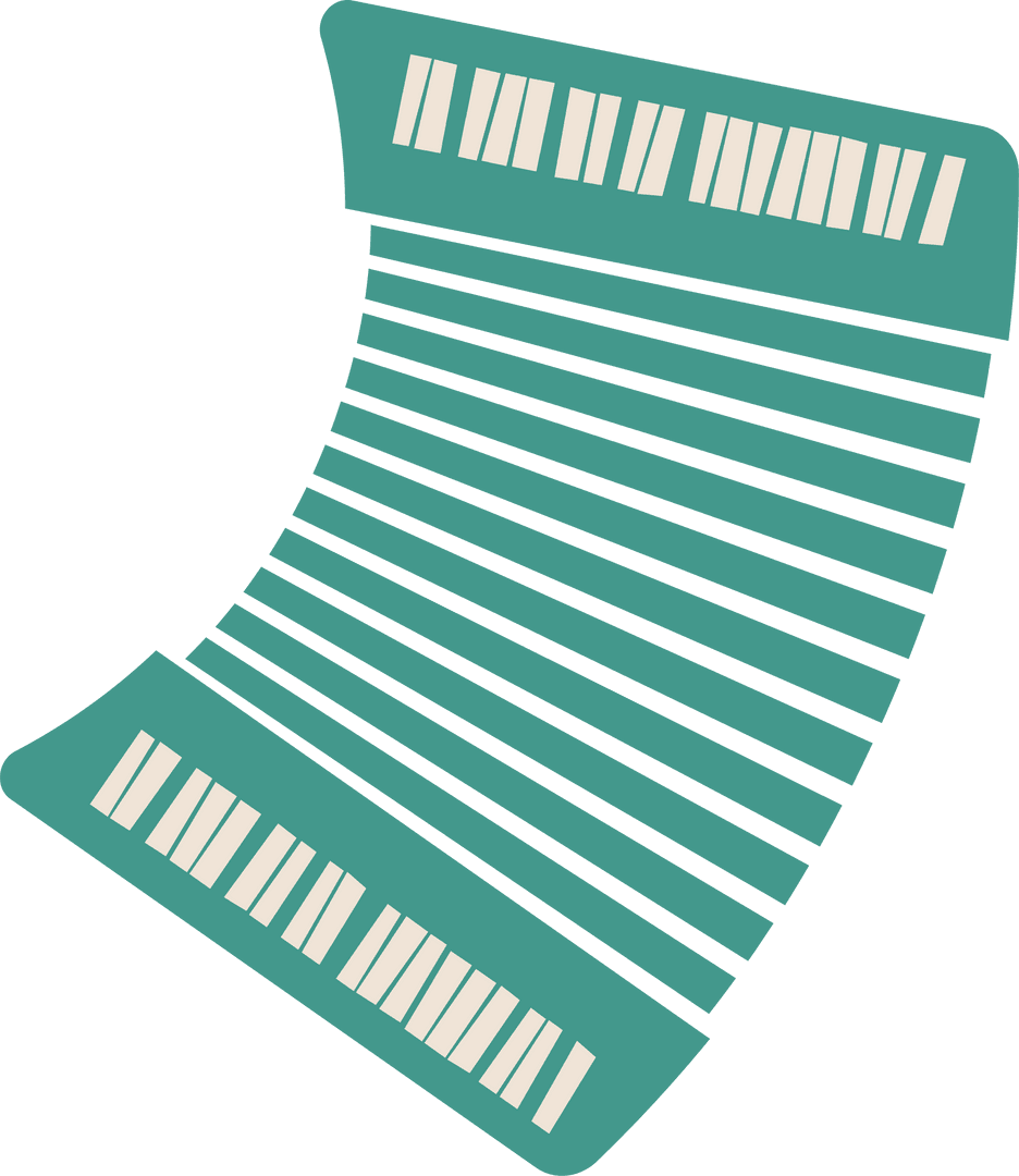 Vector Ribbon Panel with Connector Motifs on Transparent Background