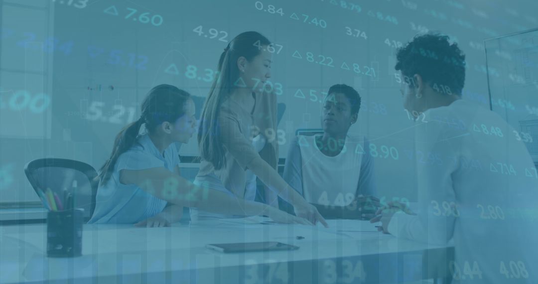 Financial Data Analytics in Business Meeting