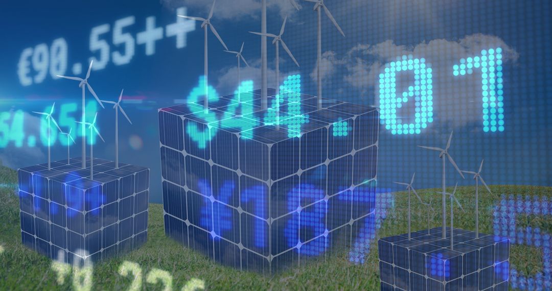 Renewable Energy Integration with Financial Market Data Display