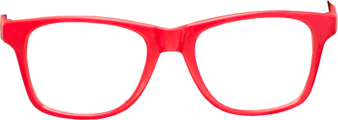 Transparent Red Eyeglasses Fashion Accessory Frame Design - Download Free Stock Images Pikwizard.com