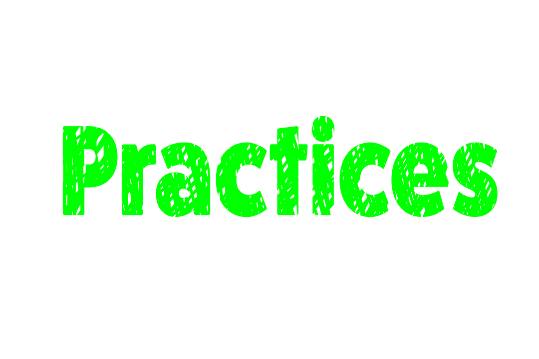 Green Abstract Pattern Text on Transparent Background