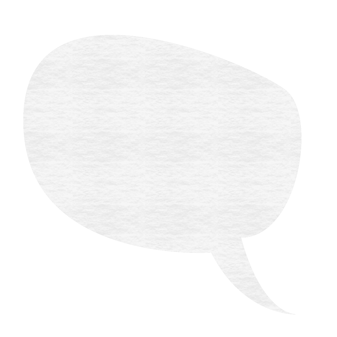 White Speech Bubble on Transparent Background for Creative Communication