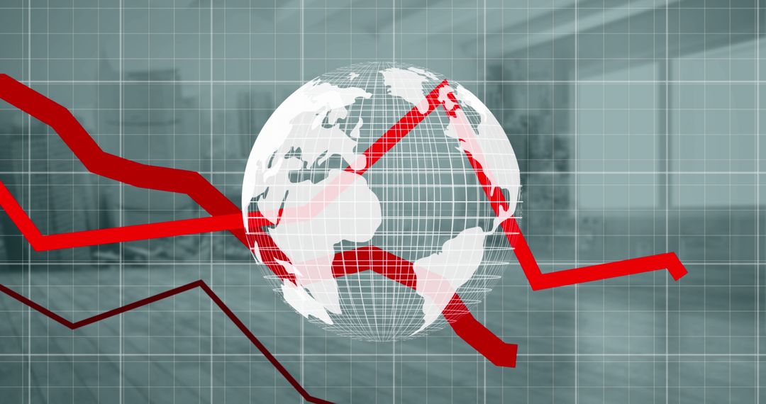 Global Financial Trends with Moving Graphs and Digital Globe