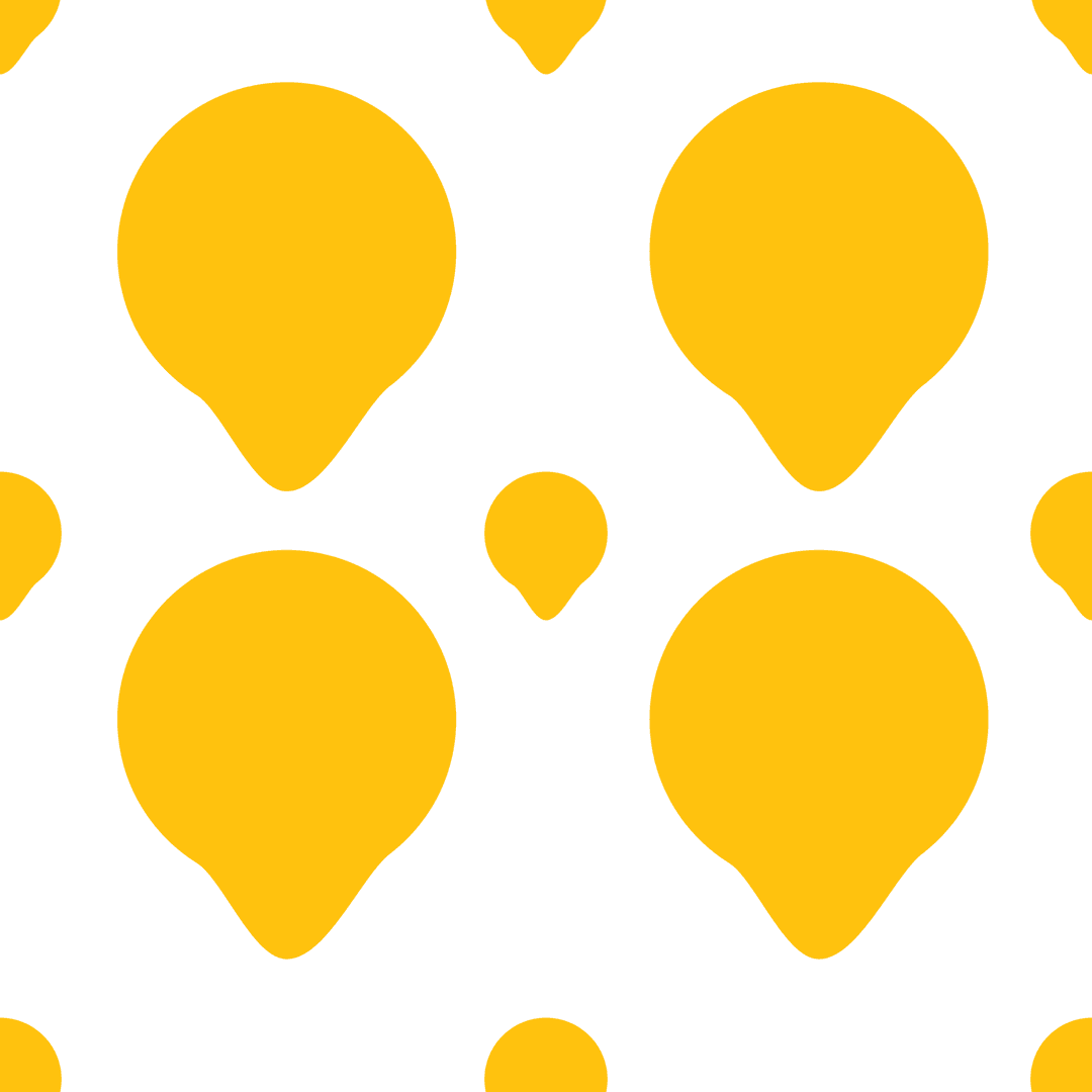 Yellow Modern Shapes Seamless on Transparent Background