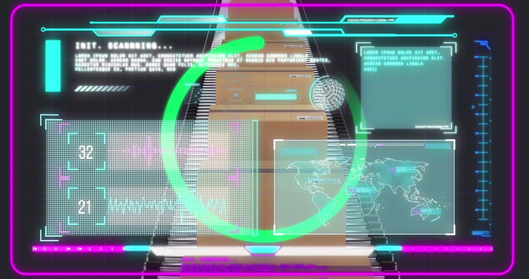 Futuristic Data Analysis and Logistics Concept