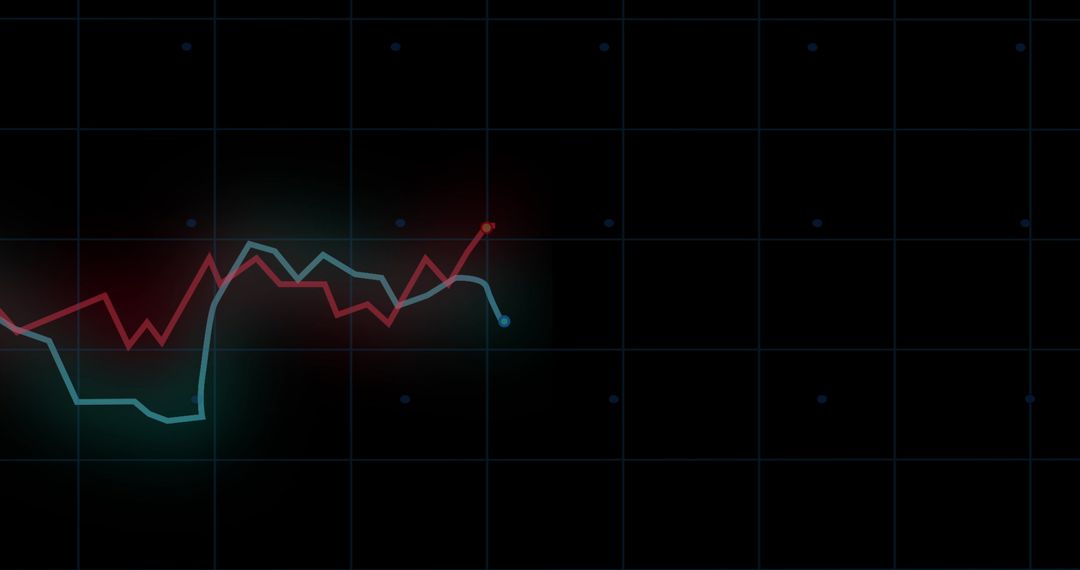 Graph Lines Portraying Financial Data Trends