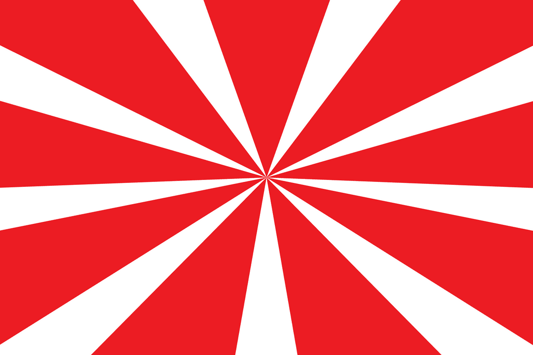 Transparent Background with Red and White Radiating Stripes