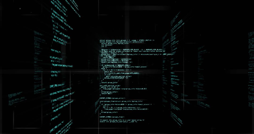 Futuristic Digital Data Network