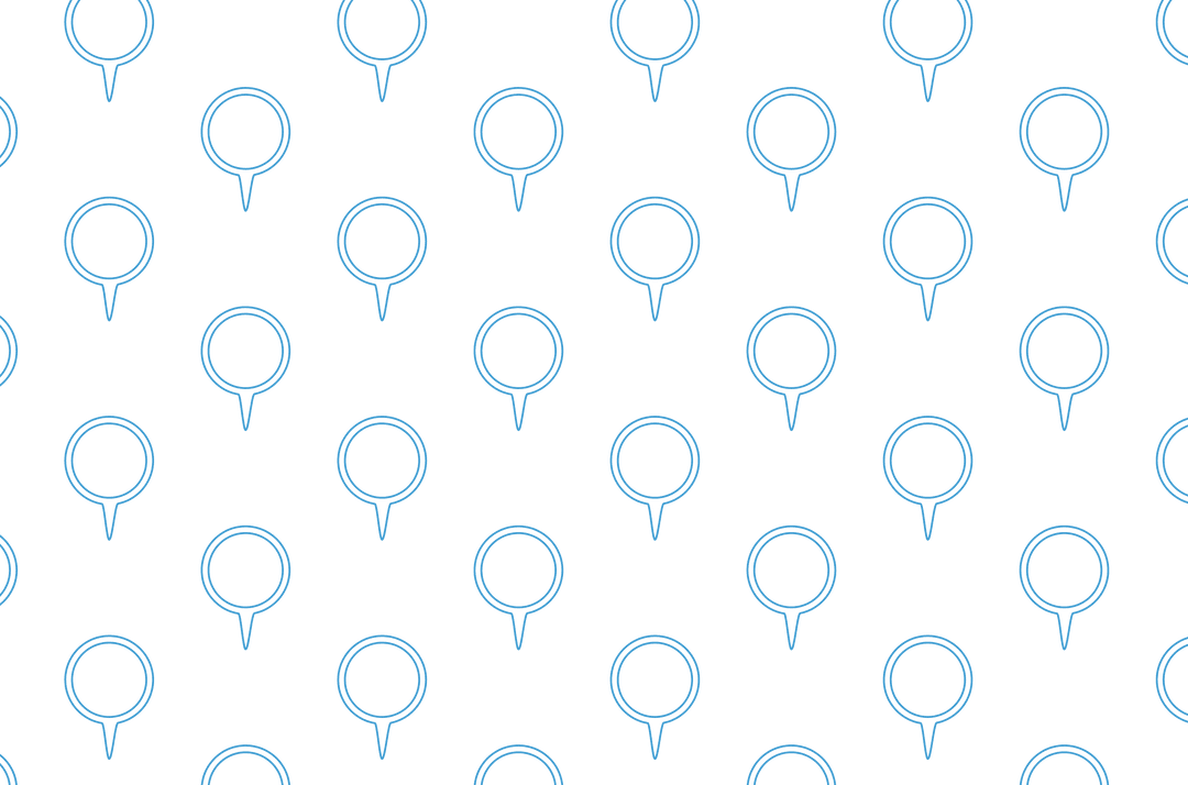 Blue Circular Shapes Pattern on Transparent Background