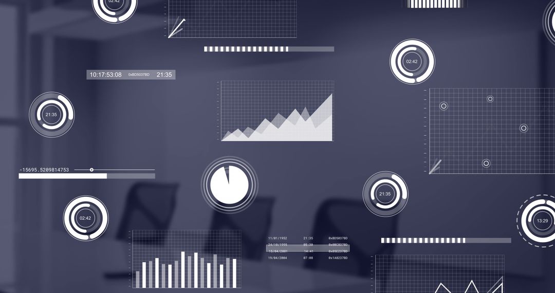 Financial Data Processing Interface in Modern Office