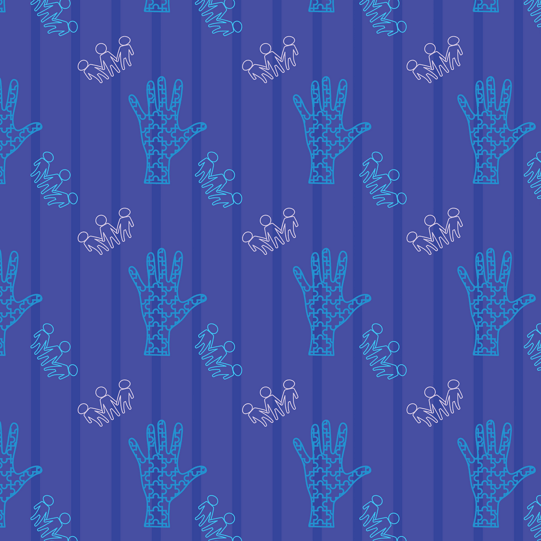 transparent pattern of puzzle hands and holding figures on blue - Download Free Stock Images Pikwizard.com