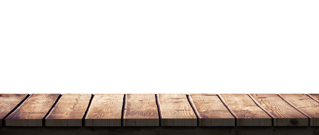 Wooden Board with Transparent Background for Design and Art Projects