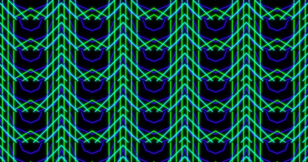 Hypnotic Moving Neon Kaleidoscope Pattern Loop
